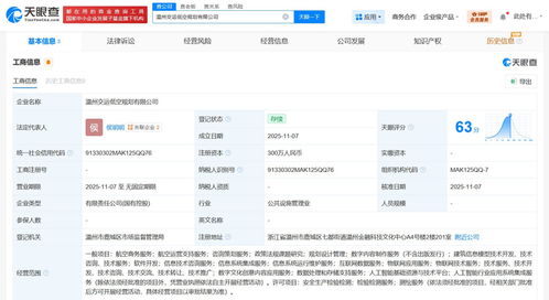 溫州市交通運輸集團牽頭成立低空規劃公司，注冊資本300萬推動咨詢策劃服務